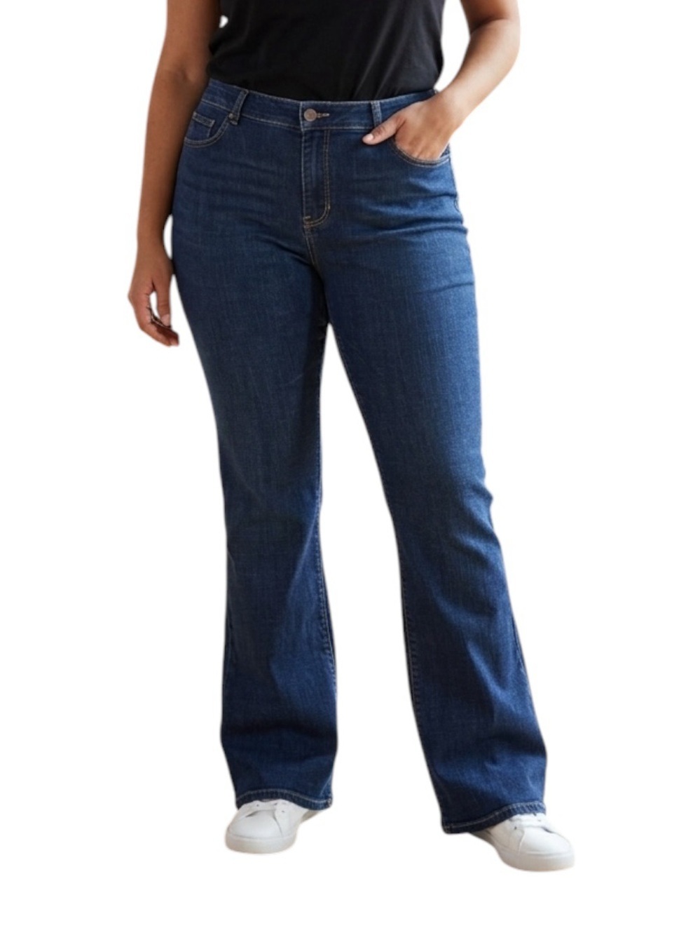 Levi's Classic Boot Cut Women's Size 34 High Rise Wide Leg Jeans Dark Wash Blue